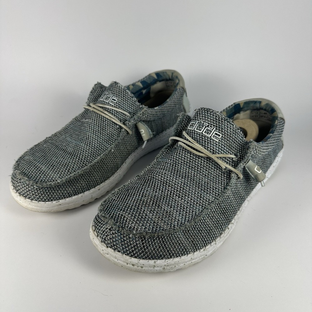Hey Dude Wally Sox Ice Grey Mens 12